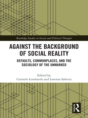 cover image of Against the Background of Social Reality